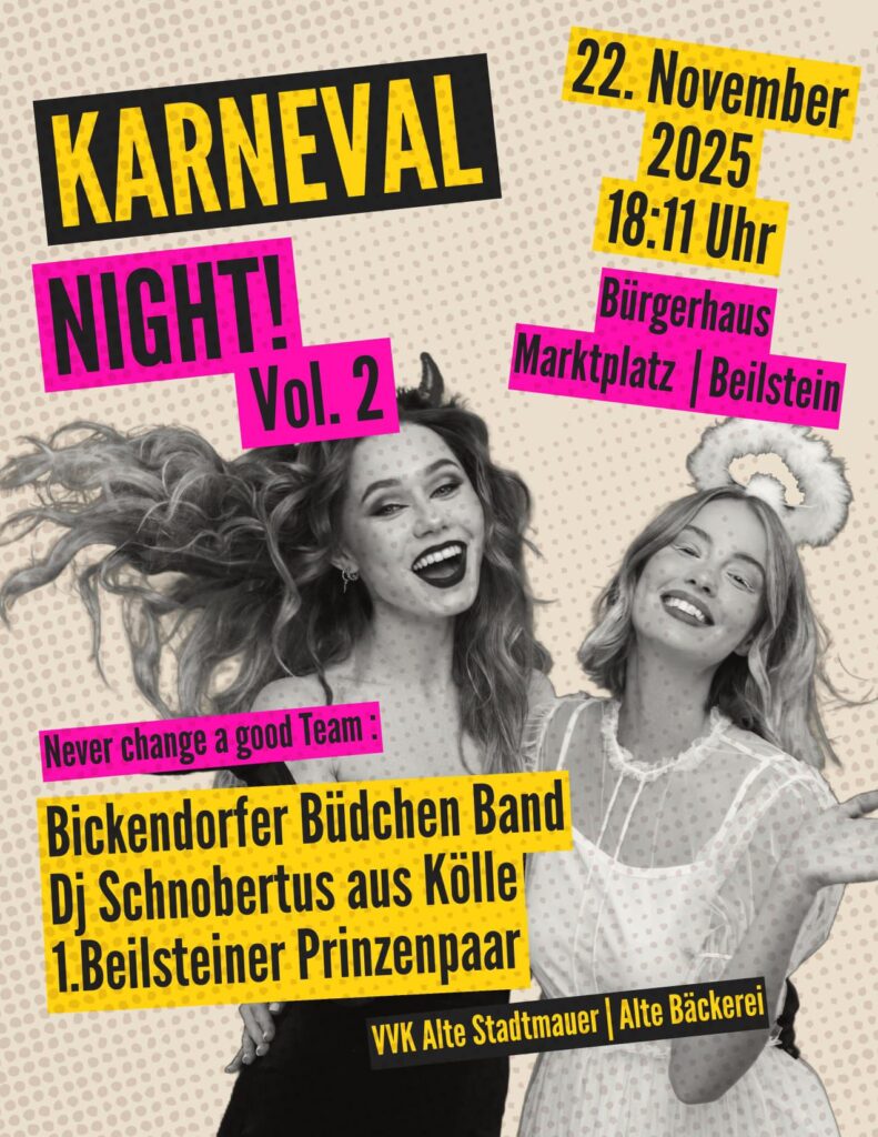 Karneval Night in Beilstein Am 22.11.2025